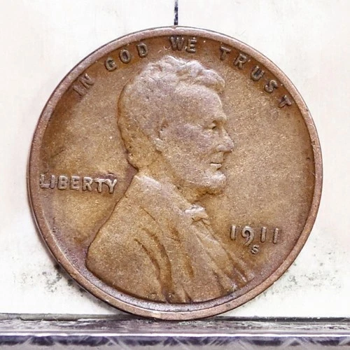 1911-S Lincoln Wheat Cent - VG (#60160-L)
