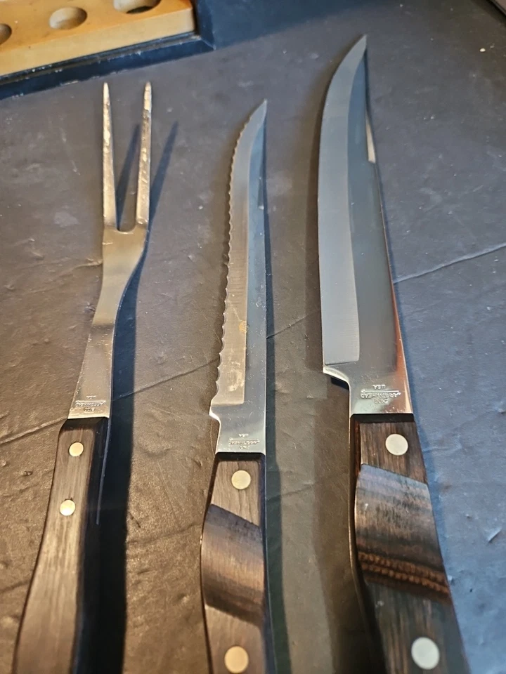 Juego de cuchillos de cocina vintage hechos en Estados Unidos ECHO ARROWHEAD de 8 piezas en total Foto 3 de 4
