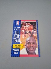 Michael Jordan - Basketball Card Fleer  1991 #211 All Star Team