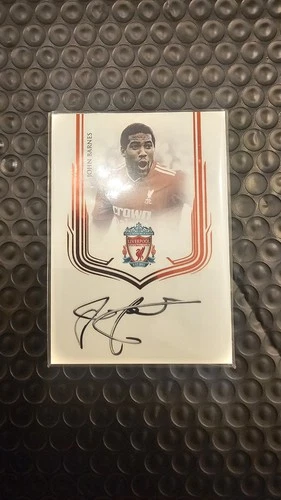 Futera 2025 Unique John Barnes Auto Card Liverpool FC 1/4 Mint Condition