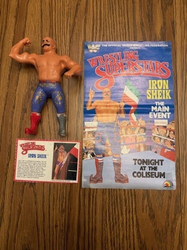 Vintage LJN WWF Wrestling Superstars 1985 Iron She...