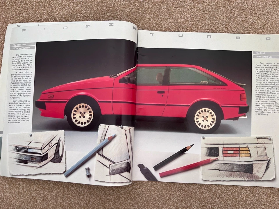 Original Isuzu Piazza Turbo Brochure – Giugiaro Design, 1980s UK Issue - Image 4 of 4
