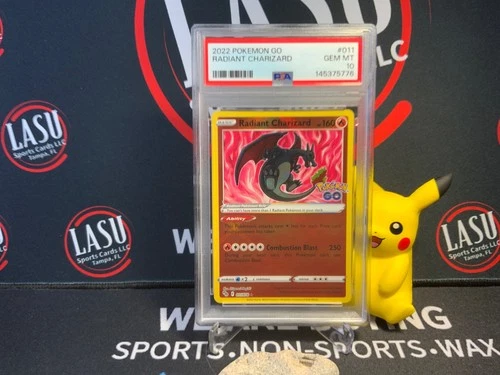 Pokémon TCG Radiant Charizard Pokemon Go Card 011/078 PSA 10