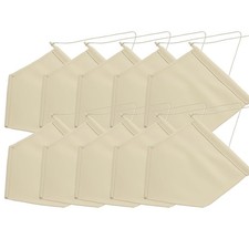 Ollanoos 10Pcs Wall Canvas Banners, Blank Wall Canvas Banner with Wooden Dowel,