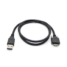 Durable USB 3.0 Male to Micro B Male Industrial Camera Cable Cord With Screws B