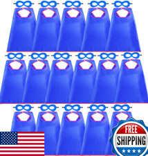 D.Q.Z Superhero Capes and Masks for Kids 16 Set Boys Super Hero Party Favor Cost