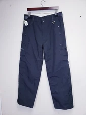 Ocean & Earth L OE Pro Series Black Cargo Snowboard Pants Lined-ski-tube