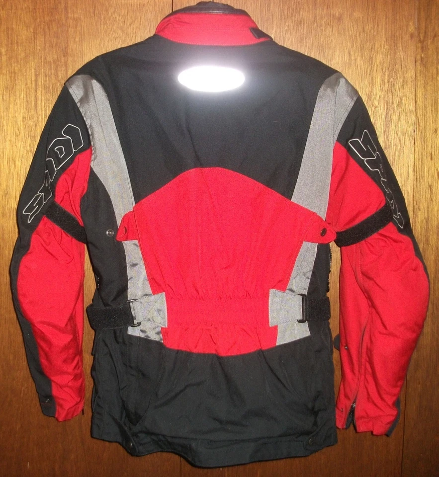CHAQUETA DE MOTO SPIDI H2Out M L Off Track blindada negra y roja forro con cremallera Foto 3 de 4