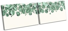 Botanical Natural Leaf Hanging Floral MULTI CANVAS WALL ART Picture Print