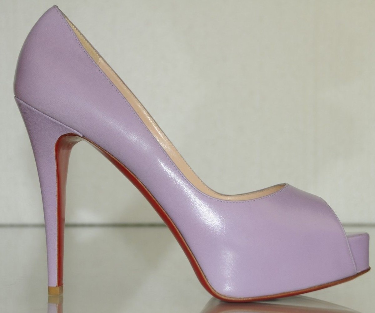 New Christian Louboutin Hyper Prive 120 Lilac Purple Hidden