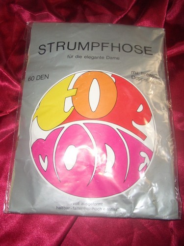 VINTAGE RETRO dicke 60 den Nylon Strumpfhose Gr. 50-52 inka OVP - Bild 2 von 2