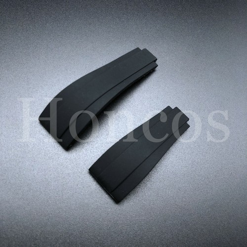 Correa de silicona de goma negra para reloj Rolex OysterFlex de 20 mm para reloj Rolex OysterFlex - Imagen 2 de 3