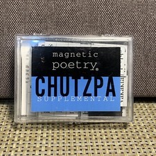 Magnetic Poetry Chutzpah Supplemental Word Magnet Kit Vintage 1997 Yiddish Words