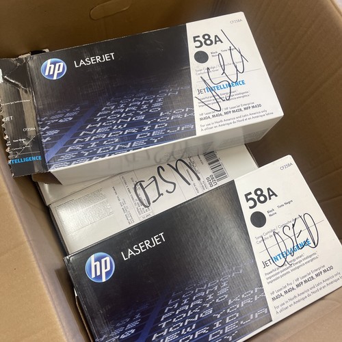 Lot 20 Genuine Empty Virgin HP 58A Laser Toner Cartridges CF258A OEM Chip - Picture 2 of 7
