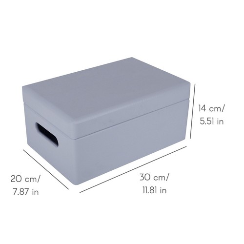 Wooden Storage Box Chest with Hinged Lid | 10 Colors | 3 Sizes | Natural Wood - Picture 50 of 132