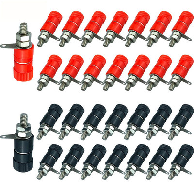 30Pcs Premium Bananenstecker Buchse, Binding Post Terminal, 4mm Bananenbuchse, B