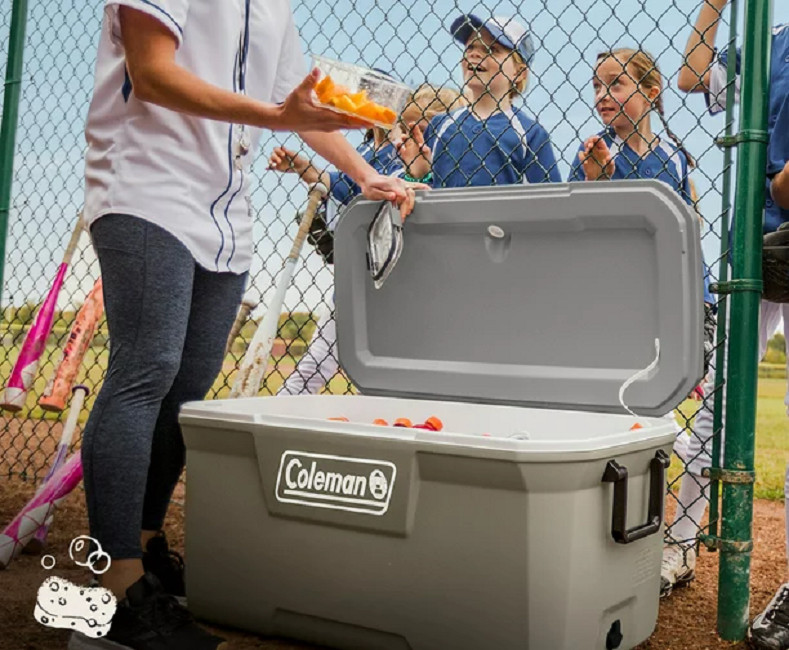 Coleman 316 Series 120QT Hard Chest Cooler, Silver Ash