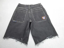 VINTAGE JNCO Shorts Mens 40 act 36 Black Baggy Twin Cannon Grunge Gothic y2k USA
