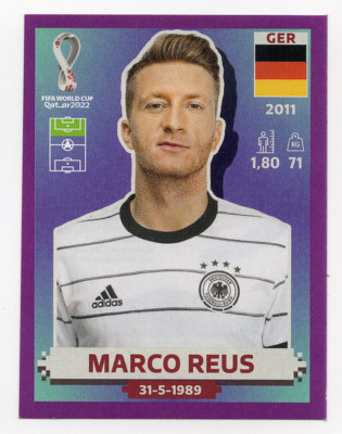 GER18 Marco Reus Purple Parallel Panini World Cup Qatar 2022