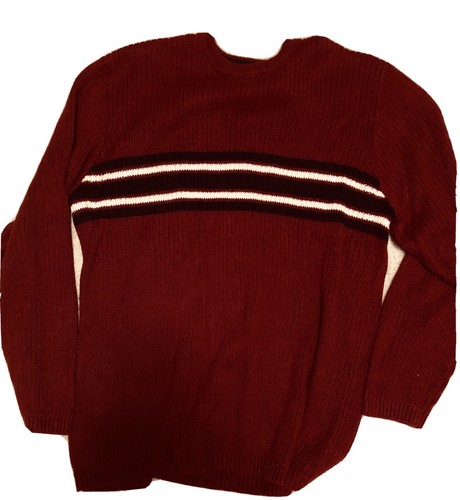 White Striped cherokee Sweater | eBay