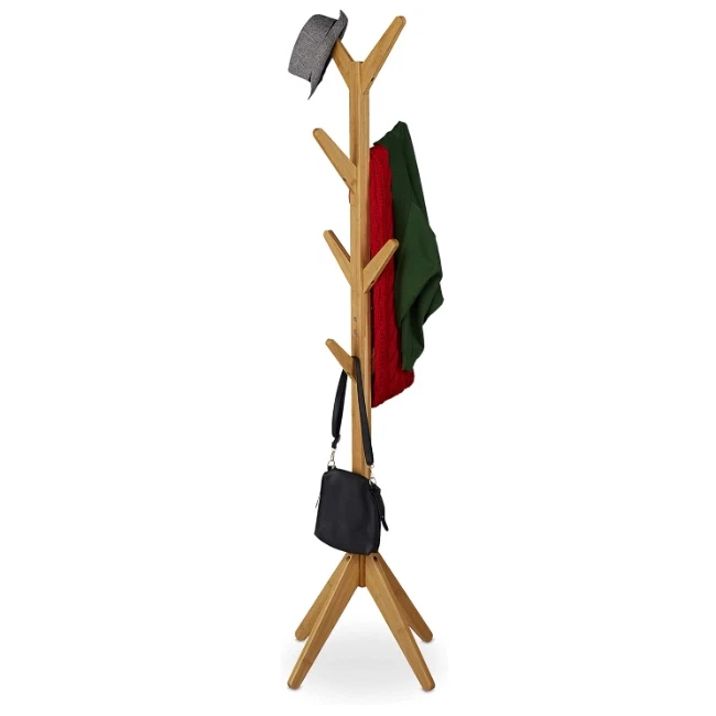 Kleiderständer Garderobenständer Jackenständer Standgarderobe Garderobe Holz - Bild 4 von 4