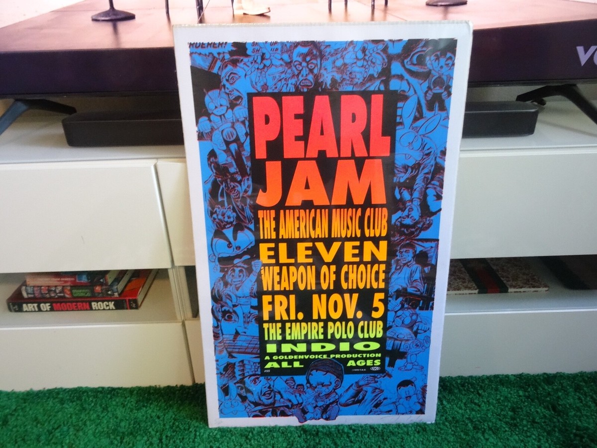 むつページ 1993 PEARL JAM CONCERT POSTER EDDIE VEDDER TAZ SIGNED #187/400 1ST
