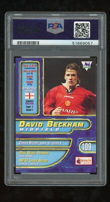 1998 Merlin's Premier Gold David Beckham PSA 10 #109 | eBay 1998 Merlin's Premier Gold David Beckham PSA 10 #109 | eBay