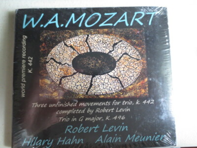 Mozart: Piano Trios K.442 & K.496 /Robert Revin, Hilary Hahn & Alain Meunier