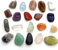 Chakra Naturstein Set 20X Edelsteine Trommelsteine Heilsteine Gemstones