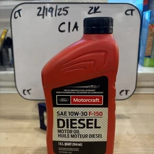 (1) Motorcraft SAE 10W-30 Motor Diesel Oil for F150 1qt