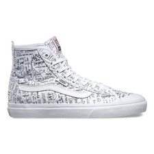 vans shoes with writing