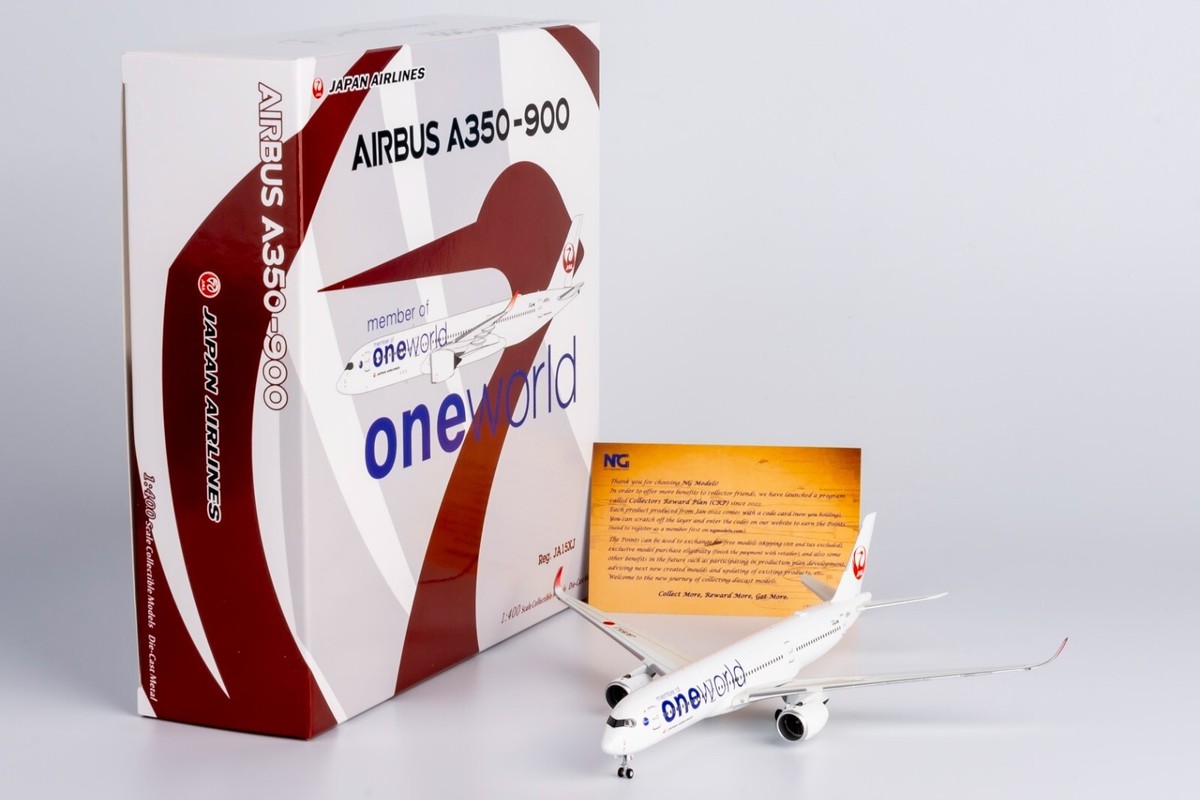 NG Model 1:400 Japan Airline JAL Airbus 350-900XWB Diecast NG Model 1:400 Japan Airline JAL Airbus 350-900XWB Diecast