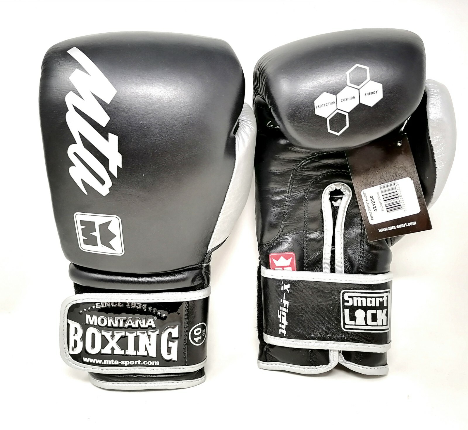 Cuir de vachette premium pour les gants de boxe Montana X-Fight 10 oz d'une longévité absolue