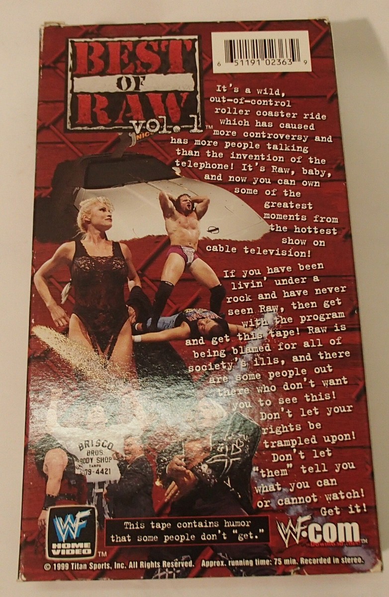 WWF Best Of Raw Vol. 1 VHS 1999 The Rock-Steve Austin