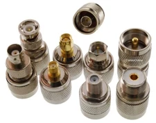 8 N-Type Male to SMA, BNC, F, UHF Adapter for Analyzers with N-Type Connectors