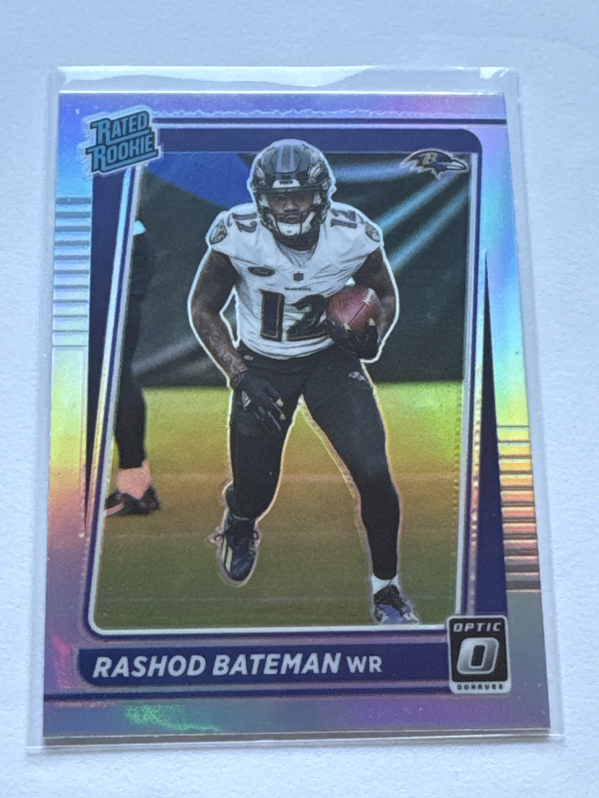 2021 Donruss Optic #210 Rashod Bateman Holo NM