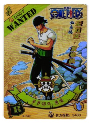 ワンピース R.... Roronoa Zoro R R-049 One Piece Anime TCG CCG Anime Card | eBay