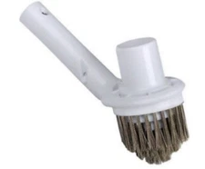 Swimming Pool Spa Corner Step Algae Vacuum Vac Brush w/Stainless Steel Bristle