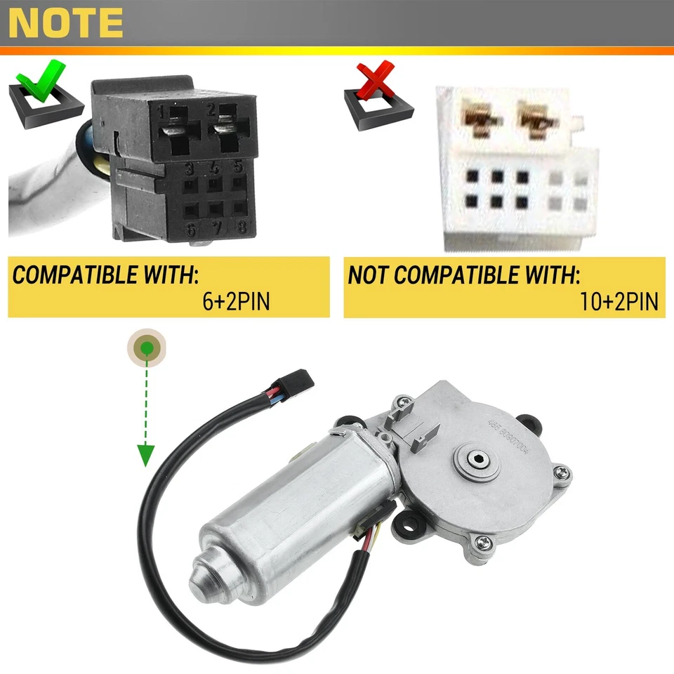 Motor techo corredizo trasero A-Premium para Mercedes-Benz E320 E350 E500 03-13 W211 Foto 2 de 4