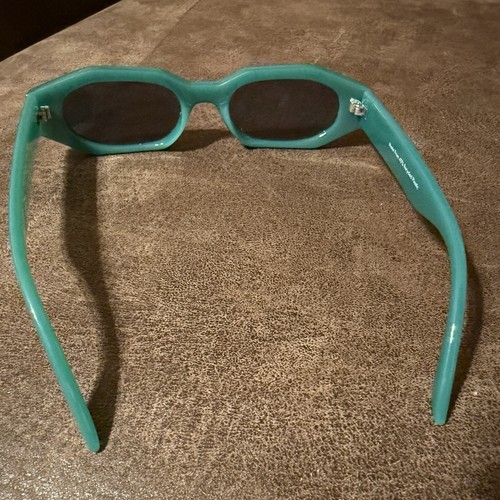 Vintage Y2K Sunglasses Sport Rare Polarized Green Teal - High Quality Recycled - Picture 4 of 5