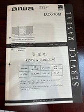 AIWA LCX-70M CX-SL70M LCX70M Repair Service Manual FROM THE USA ORIGINAL
