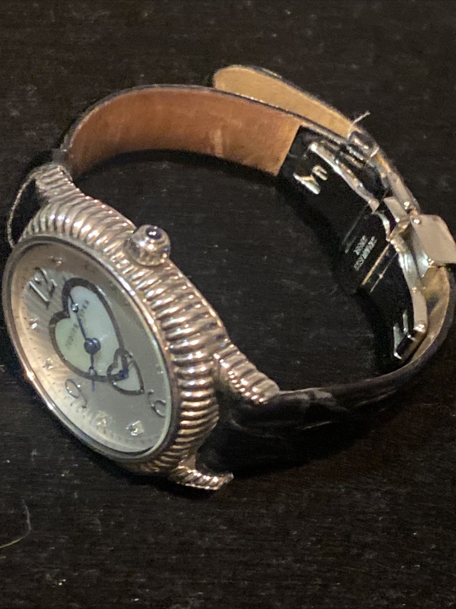 Judith Ripka Sterling Silver Quartz Watch With Mother Of  display picture 1