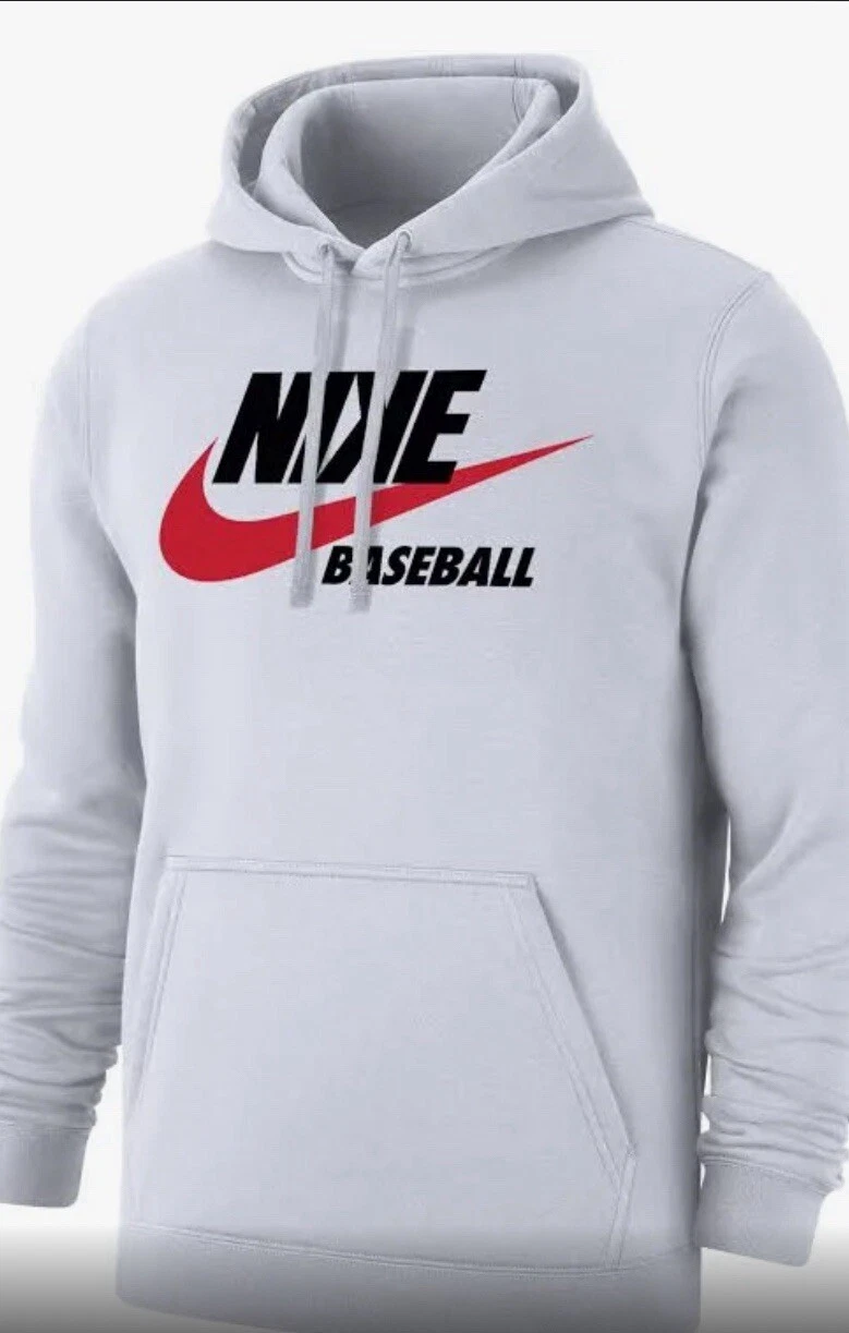 Nike Men Hoodie Medium Sportswear Club Fleece Active Graphic Pullover Sweatshirt