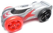 2017 NERF NITRO GRAY 1:64 FOAM  PLASTIC 2 3/4" TOY CAR WITH RED  BLACK