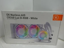 EK-Nucleus AIO CR240 Lux D-RGB 240mm Liquid CPU Cooler, White