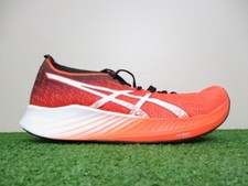 Asics Magic Speed Mujer 10 Amanecer Rojo Blanco Entrenador de Carretera Diario Rápido