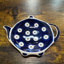 Tea Bag Holder, Tea Bag Tray  Various Designs Handmade Polish pottery Boleslawie