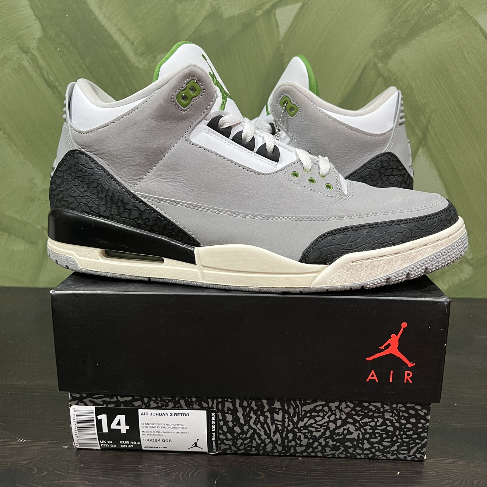 14 - Jordan 3 Retro Chlorophyll 2018 
