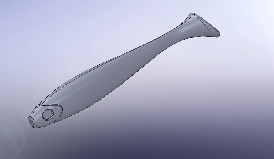 Moule Alu CNC 4 Cavités Pour Leurres Swimbait 90mm - Pêche Eau Douce/salée - Neuf