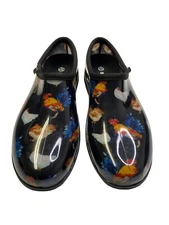 Sloggers Women's Size 11 Chicken Print Garden Shoes Made in USA EUC